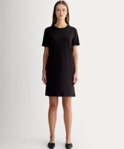 The Organic Cotton Weekend Tee Dress | Black
