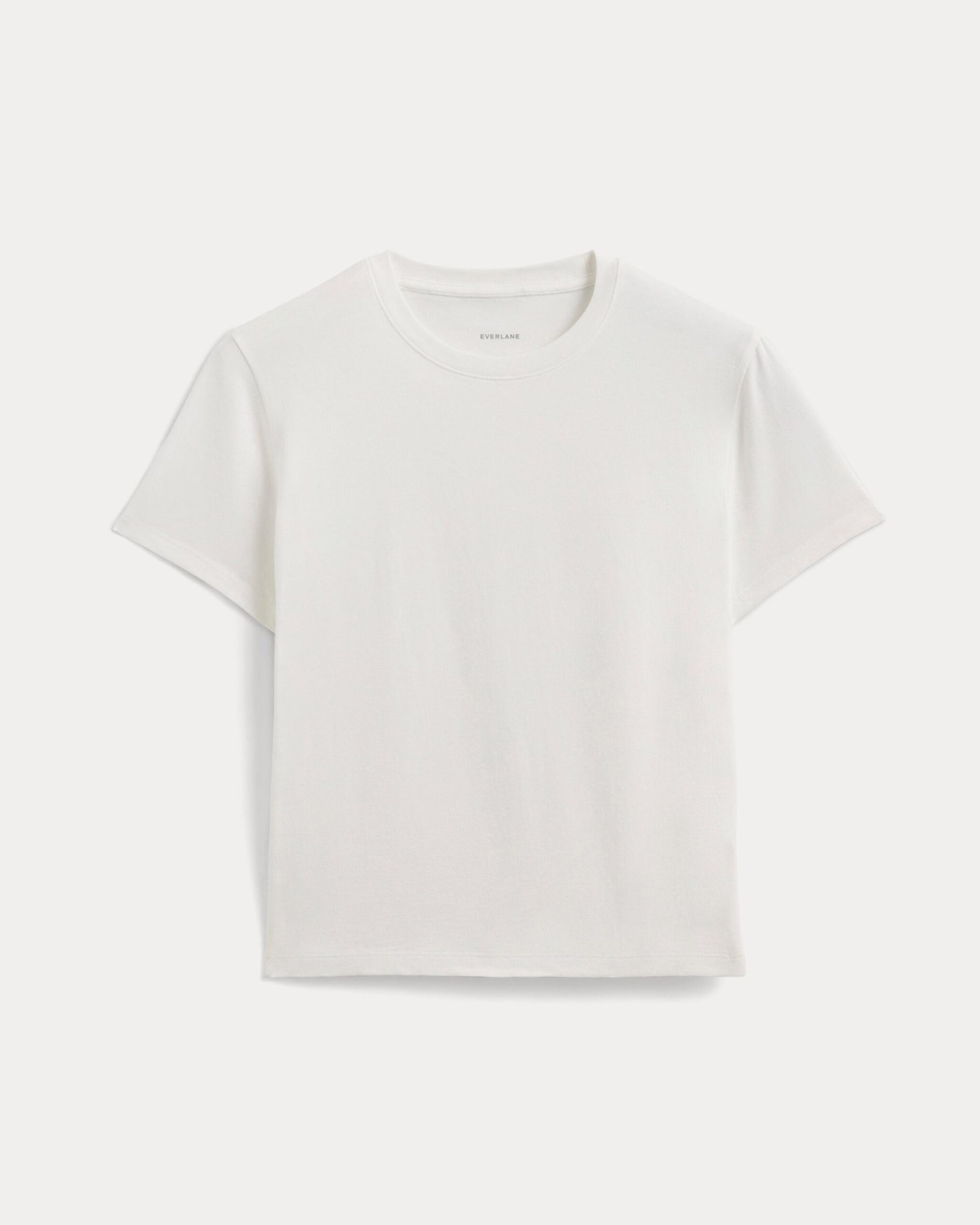 Alternative view of The Box-Cut Tee in Essential Cotton | White | No Pocket