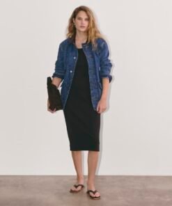 The ’90s Rib Dress | Black - Image 3