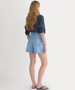 Way-High® A-Line Denim Short | Light Indigo - Image 4