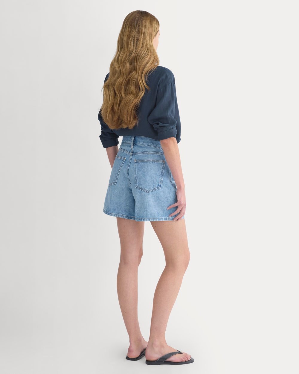 Way-High® A-Line Denim Short | Light Indigo - Image 4
