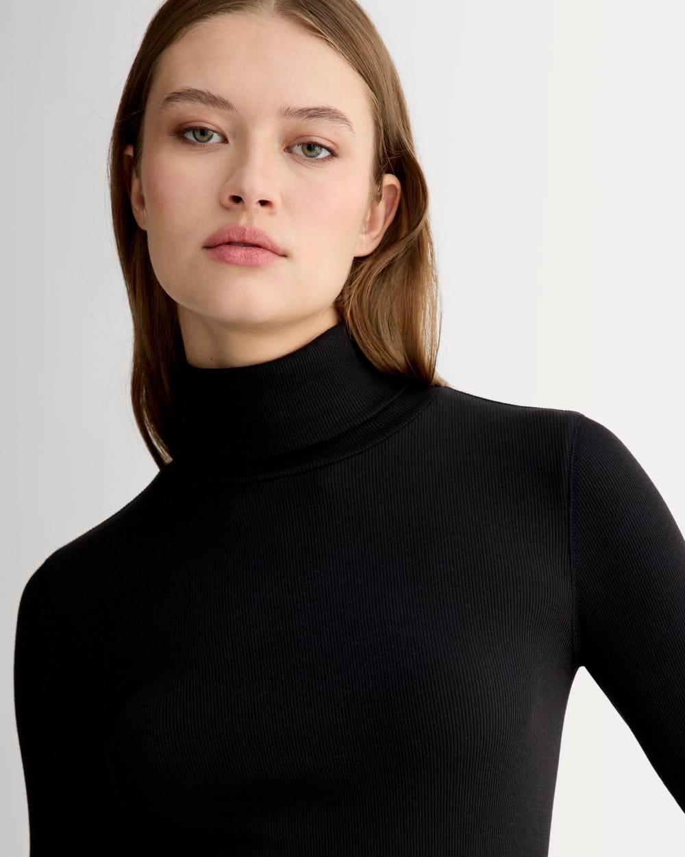The Luxe Rib Turtleneck | Black - Image 4