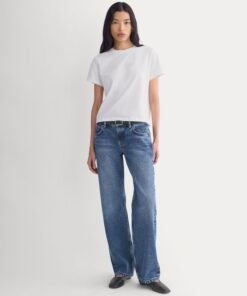 The Box-Cut Tee in Essential Cotton | White | No Pocket - Image 3