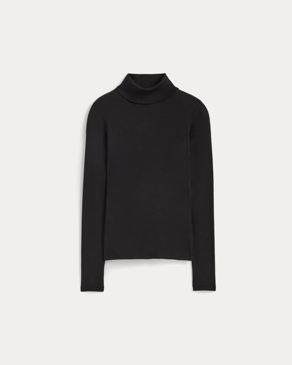 Alternative view of The Luxe Rib Turtleneck | Black